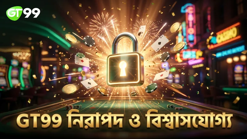 GT99 প্ল্যাটফর্মে ক্রেইজি টাইম খেলার সময় নিরাপত্তা নিশ্চিত করে।