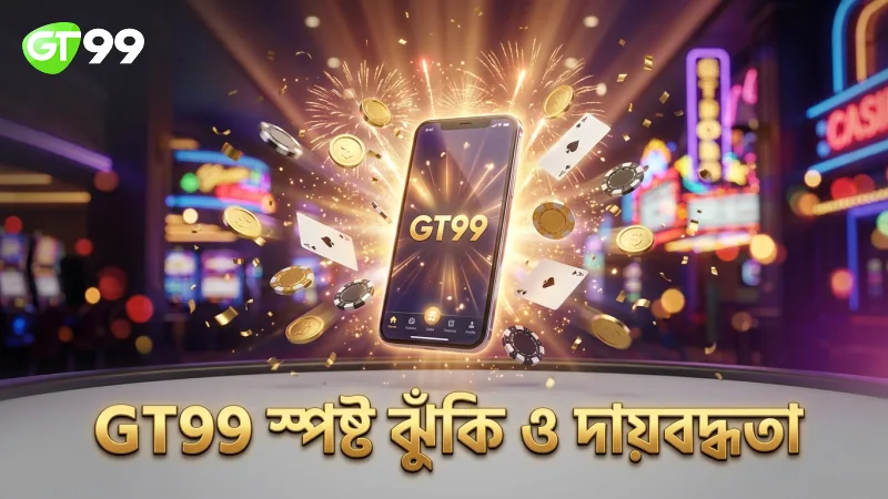 GT99 প্ল্যাটফর্মে ঝুঁকি ও দায়বদ্ধতা স্পষ্টভাবে ব্যাখ্যা।