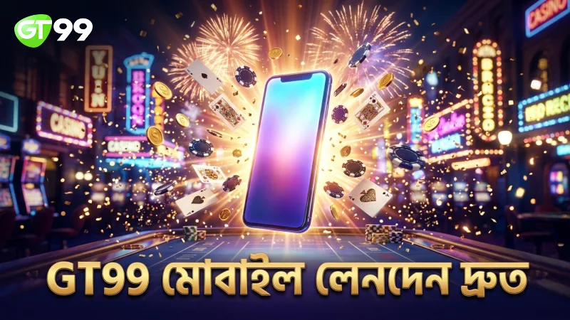 GT99 ক্যাসিনোর মোবাইল অ্যাপে দ্রুত লেনদেনের সুবিধা