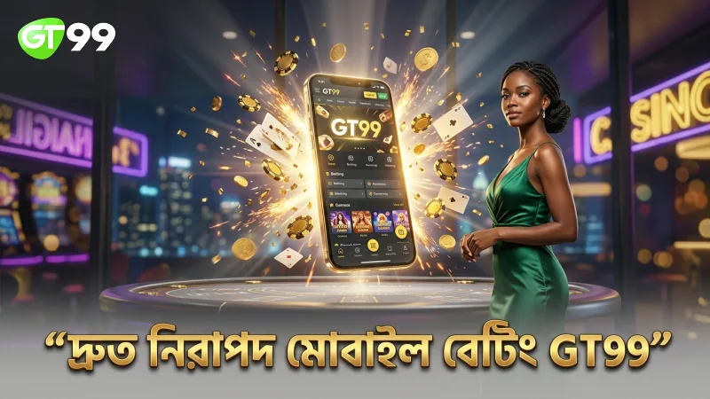 মোবাইল থেকে দ্রুত এবং নিরাপদ বেটিংয়ের জন্য GT99।