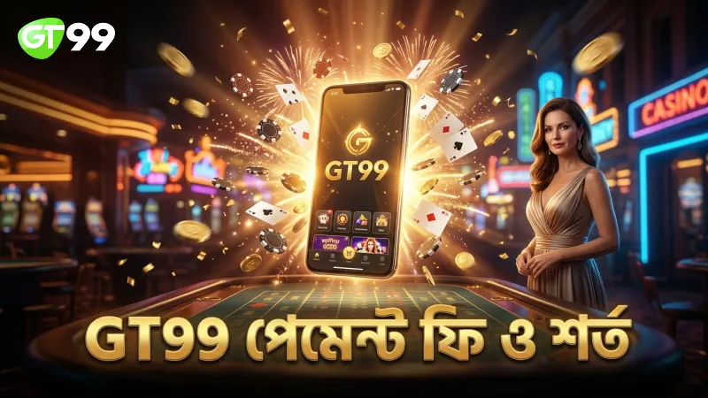 GT99 প্ল্যাটফর্মে পেমেন্ট ফি ও শর্তাবলী বিষদভাবে তুলে ধরা হয়েছে।